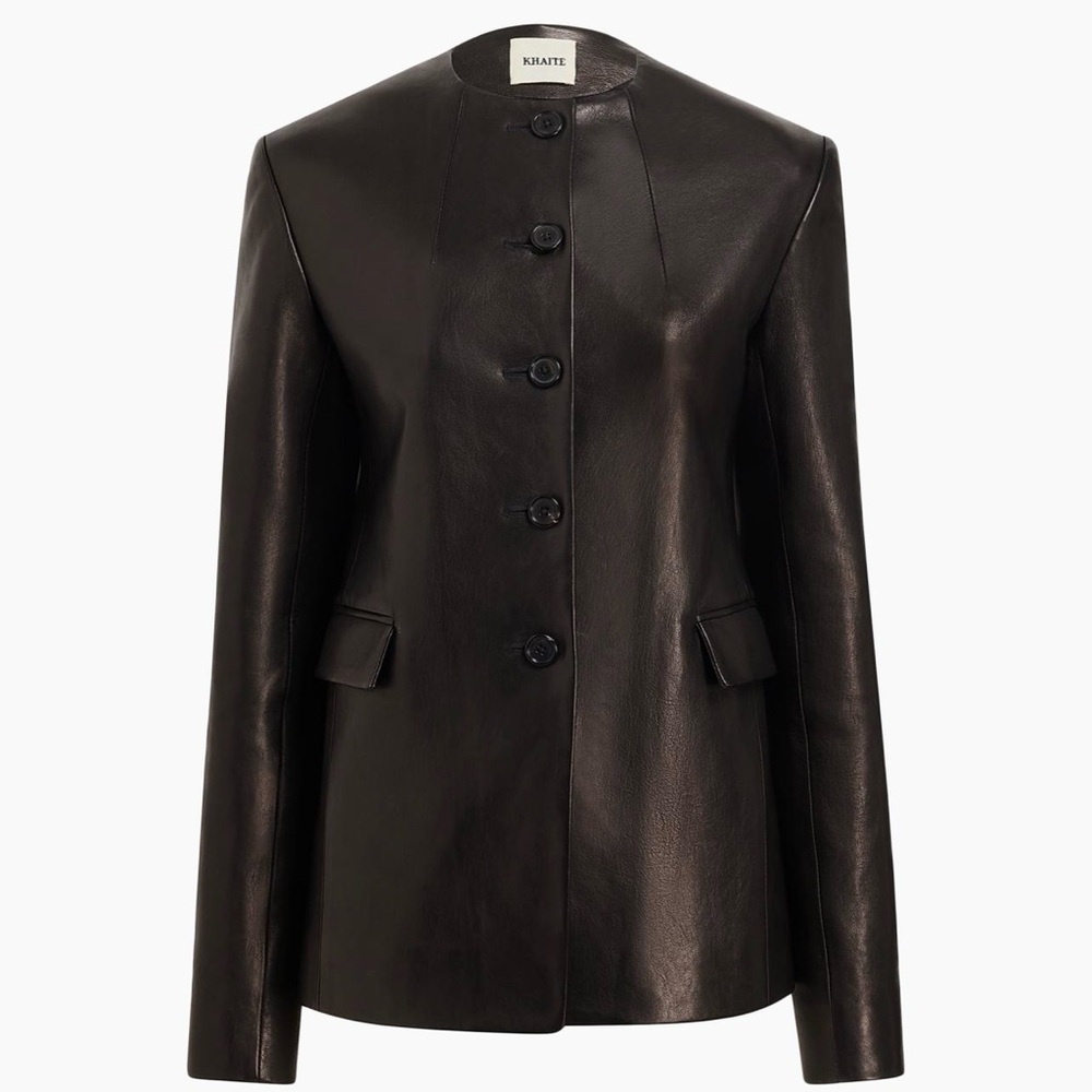 Khaite Women's Black Jameson Leather Jacket